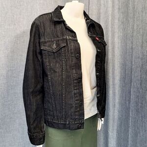 Levi's Trucker Jacket 57511 Med-Dark Wash Youth L (Women's M)